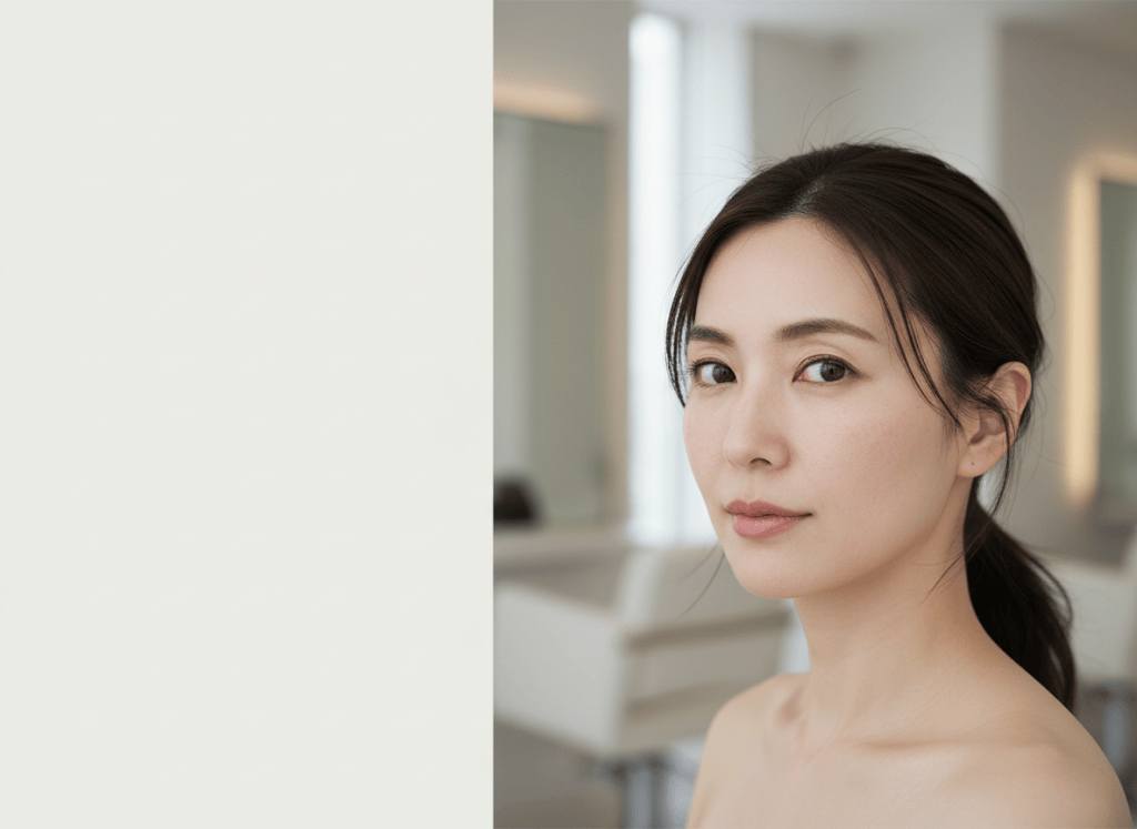 ルボアスパの上質な肌管理をイメージした大人女性